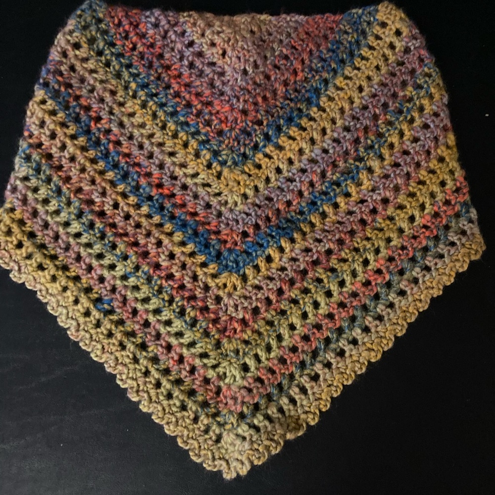 Handmade Crochet Bandana Shawl